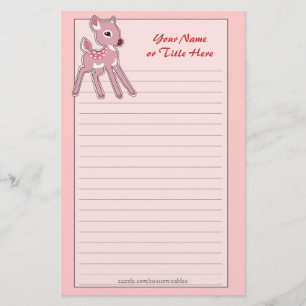 Baby Fawn Stationery