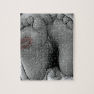 Baby Feet and Kiss Jigsaw Puzzle