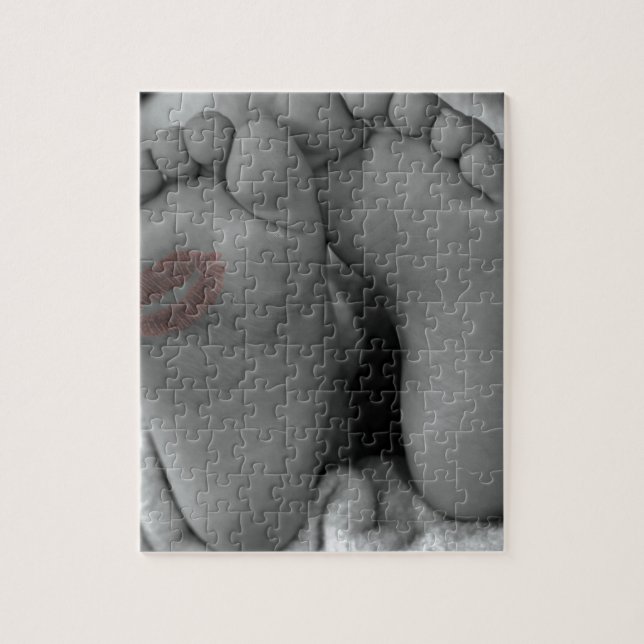 Baby Feet and Kiss Jigsaw Puzzle (Vertical)