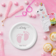 Baby Feet Baby Shower Party, Girl Pink Baby Shower