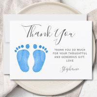 Baby Feet Blue Baby Shower