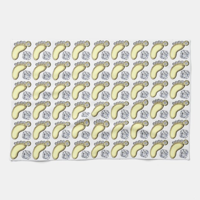 Baby Feet Kitchen Towel (Horizontal)