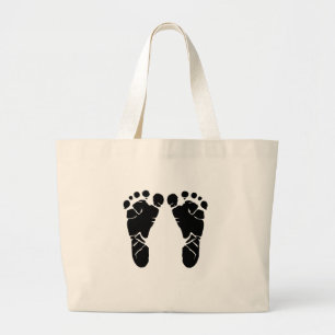 Baby Feet Large Tote Bag