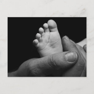 baby feet postcard