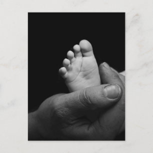 baby feet postcard