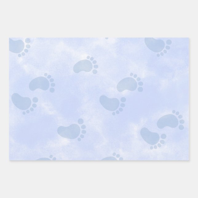 Baby Feet  Wrapping Paper Sheet (Front)
