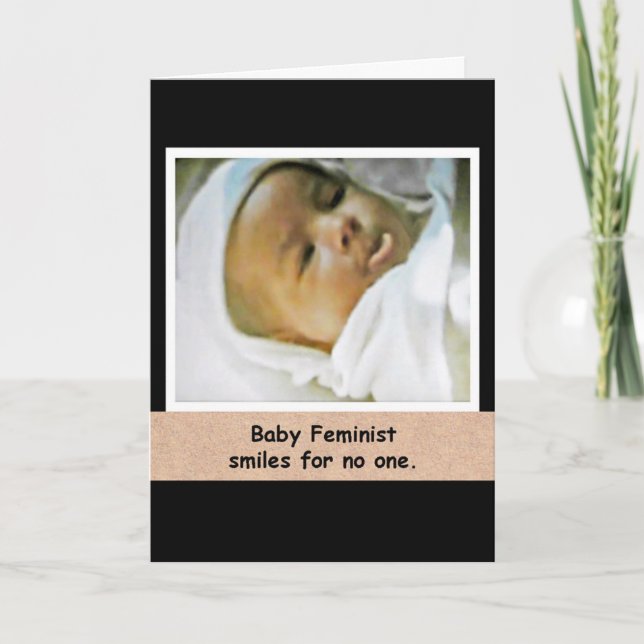 Baby Feminist Greeting Card (Front)