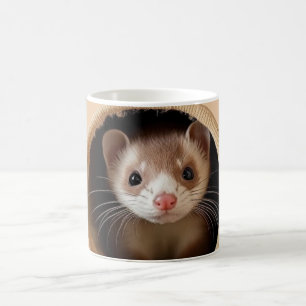Baby Ferret Face - Cute Ferrets Coffee Mug