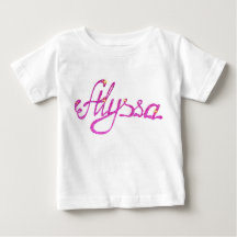 Baby Fine Jersey T-Shirt Alyssa name