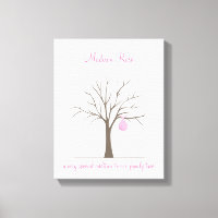 Baby Fingerprint Tree – Pink