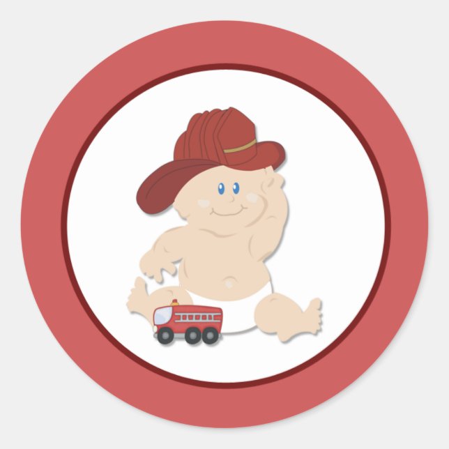 BABY FIRE FIGHTER Envelope Seals (Front)