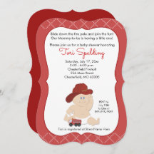 Baby Firefighter Fireman Baby Shower Invite