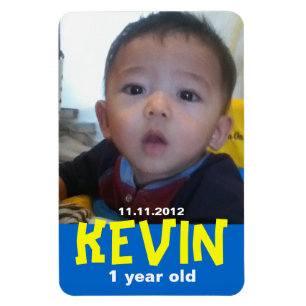 Baby First Birthday Magnet