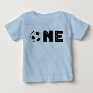 Baby First Birthday Soccer Themed Shirt