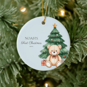Baby First Christmas Ceramic Ornament