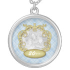 Baby First Christmas Light Blue Plaid