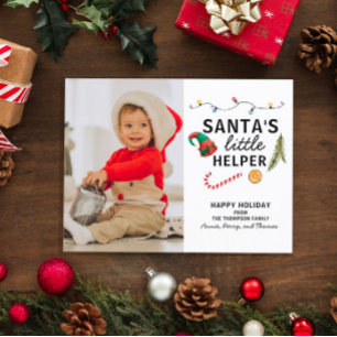 Baby First Christmas Photo Holiday Card