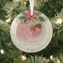 Baby First Christmas Photo Keepsake 