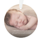 Baby First Christmas Snowflakes Stylish Chic Photo