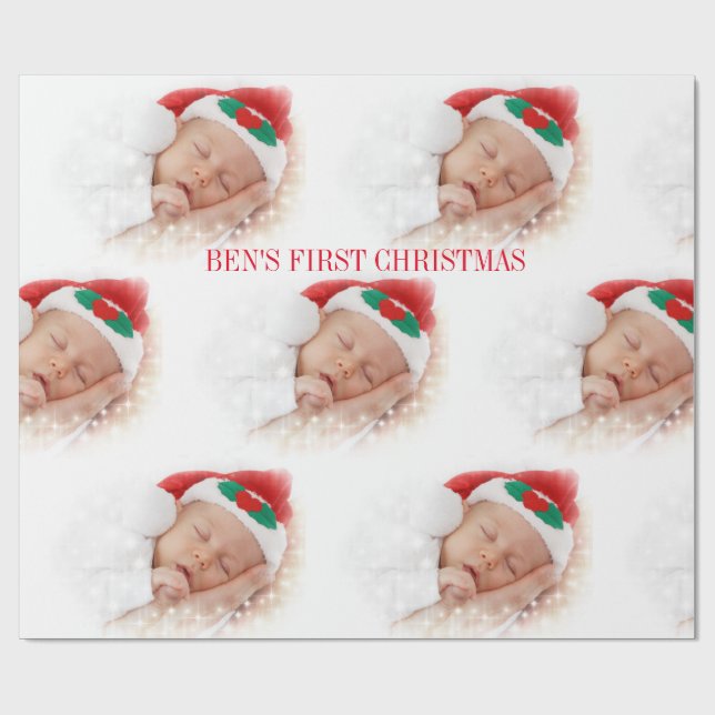 BABY FIRST CHRISTMAS WRAPPING PAPER (Flat)