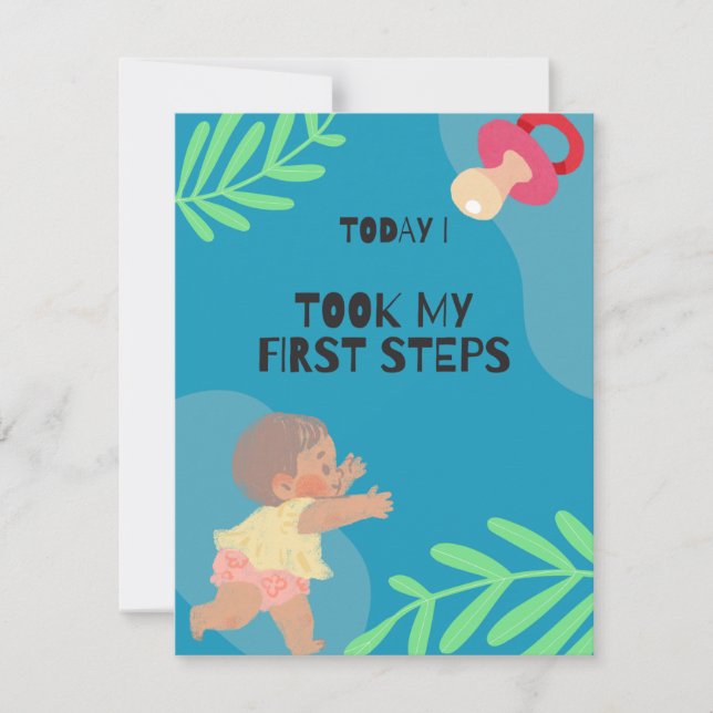 Baby first step card (Front)