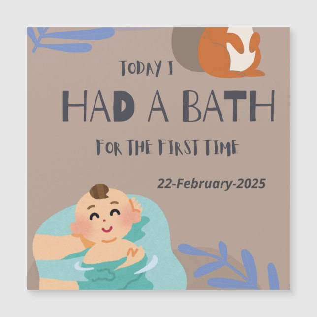 Baby first time bath (Front)