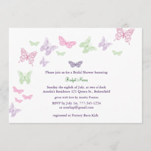 Baby Flutters Shower Invitation