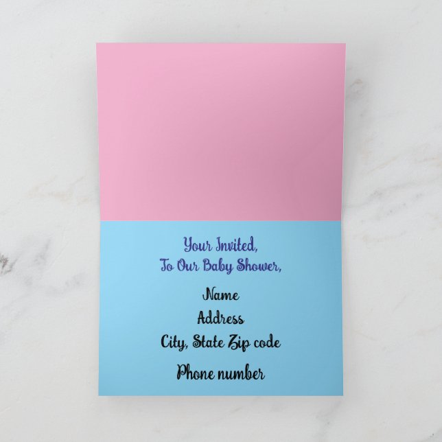Baby Folded Greeting Card (Inside)
