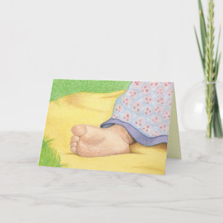 baby foot Thank You Card
