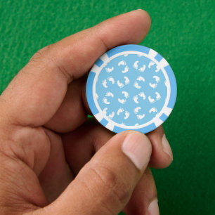 Baby Footprints, Babies Foot, Footsteps, Blue, Boy Poker Chips