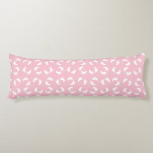 Baby Footprints, Babies Foot, Footsteps, Pink Girl Body Pillow