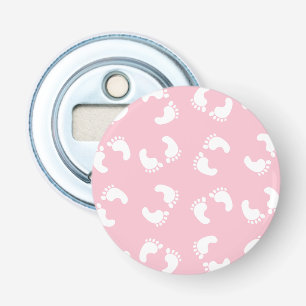 Baby Footprints, Babies Foot, Footsteps, Pink Girl Bottle Opener