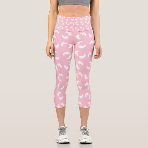 Baby Footprints, Babies Foot, Footsteps, Pink Girl Capri Leggings