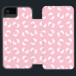 Baby Footprints, Babies Foot, Footsteps, Pink Girl Incipio Watson™ iPhone 5 Wallet Case<br><div class="desc">Cute,  fun and adorable baby footprints in white colour on pink background. Modern and trendy gift,  perfect for that special pregnant lady in your life.</div>
