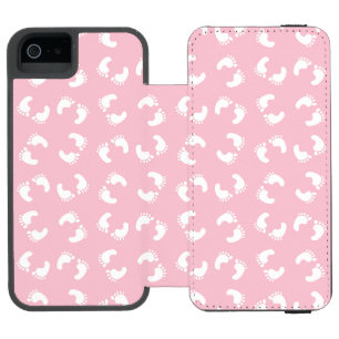 Baby Footprints, Babies Foot, Footsteps, Pink Girl Incipio Watson™ iPhone 5 Wallet Case