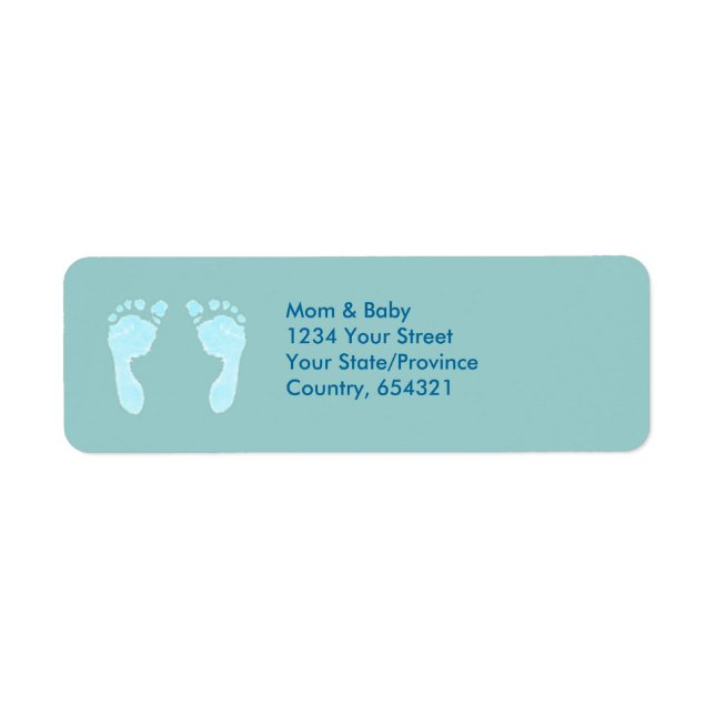 Baby Footprints (Boy) (Front)