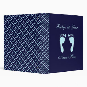 Baby Footprints (Boy) Binder