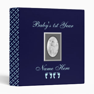 Baby Footprints (Boy Twins) Binder
