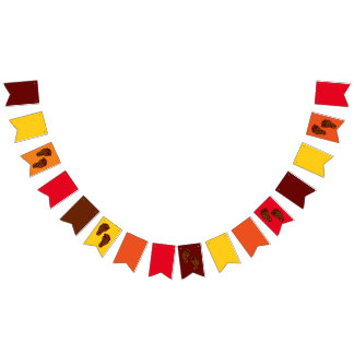 Baby Footprints Bunting Flags
