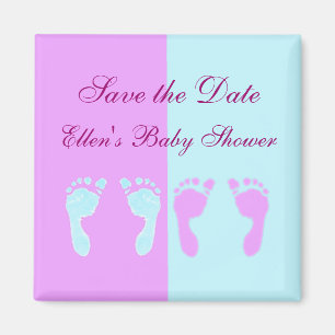 Baby Footprints (Girl/Boy Twins) Magnet