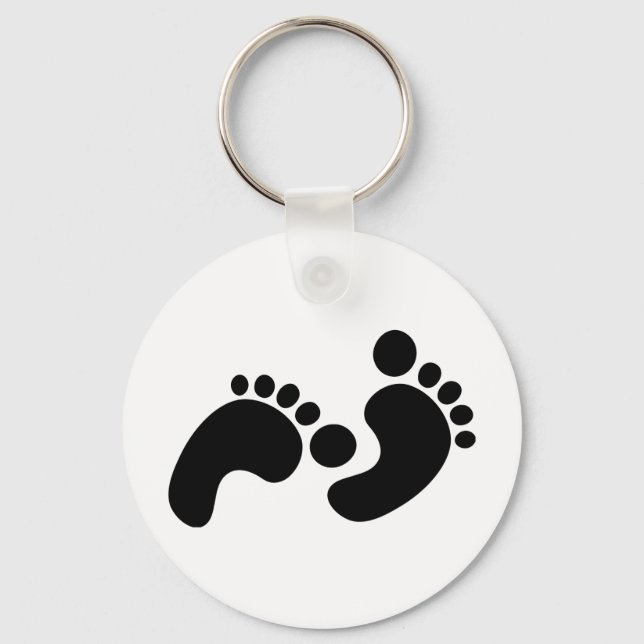 baby footprints keychain (Front)