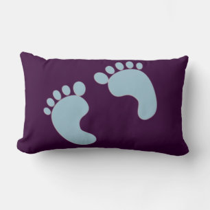 Baby Footprints Lumbar Pillow