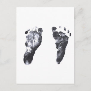 Baby Footprints Postcard