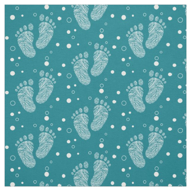 Baby footsteps fabric (Swatch)