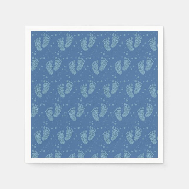 Baby footsteps napkin (Front)