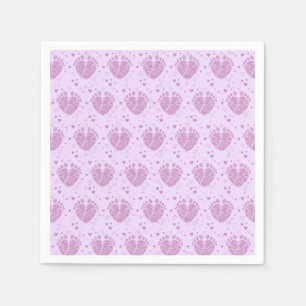 Baby footsteps napkin