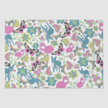 Baby Fox and flowers gift bag