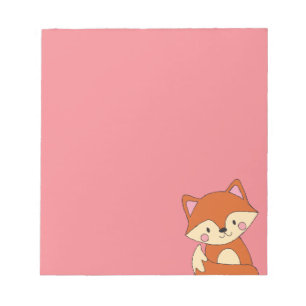 Baby Fox Drawing Cute Fox Art Baby Fox Design Notepad