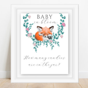 Baby fox - guess how many candies Poster