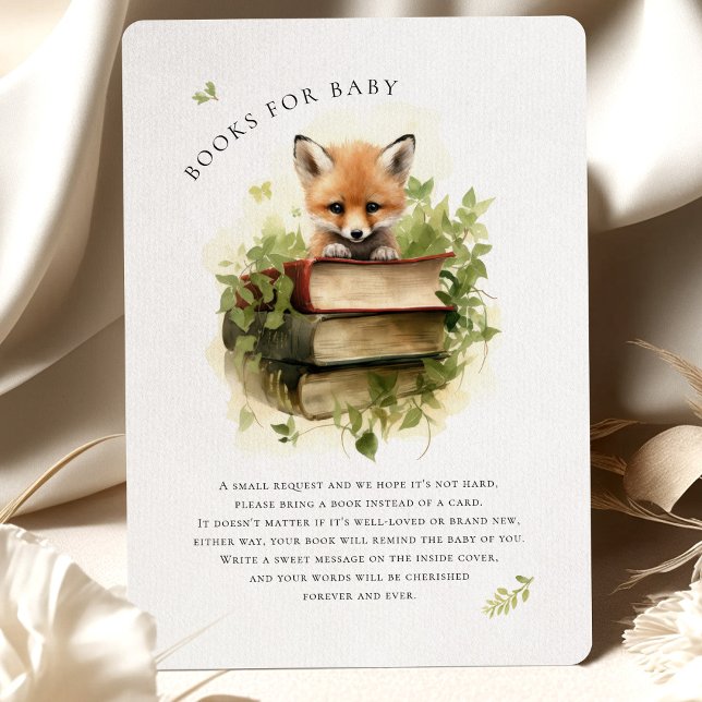 Baby Fox Reading Books for Baby Shower Enclosure (Creator Uploaded)